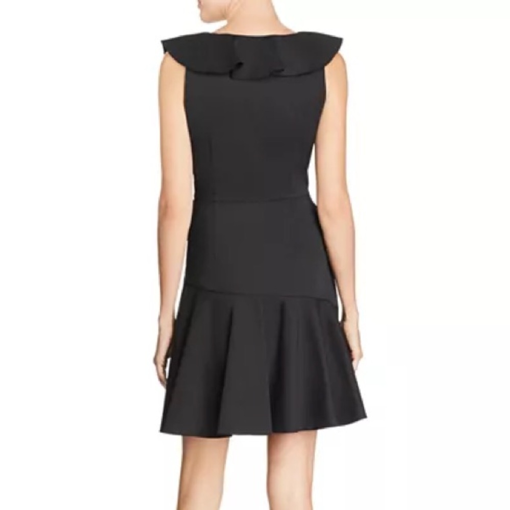 NWT Lucy Paris Black Ruffle Mini Dress - Picture 2 of 10